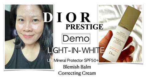 How To Get Glowy Skin: Dior Prestige Light in White UV Mineral 